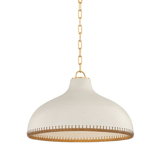 Hudson Valley Southfields 21" Pendant Aged Brass