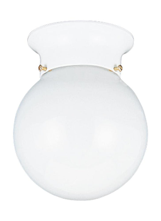 Generation Lighting Tomkin One Light Ceiling Flush Mount White