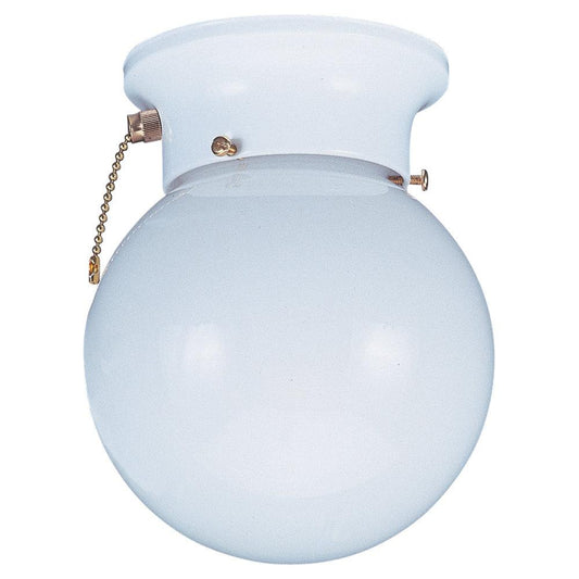 Generation Lighting Tomkin One Light Ceiling Flush Mount White