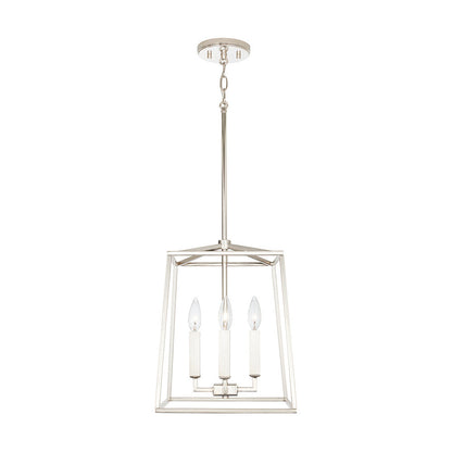 Thea 4-Light Foyer Pendant - Polished Nickel