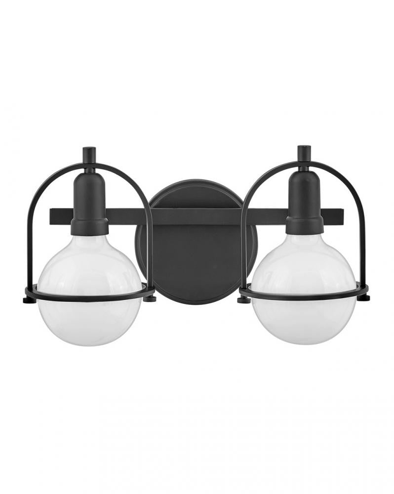 Hinkley Somerset Bath Vanity Light Black, Steel