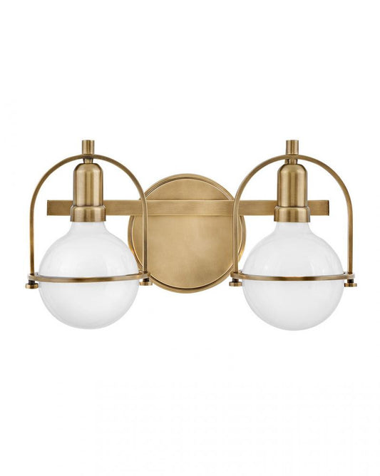 Hinkley Somerset Bath Vanity Light Brass, Steel, Heritage Brass