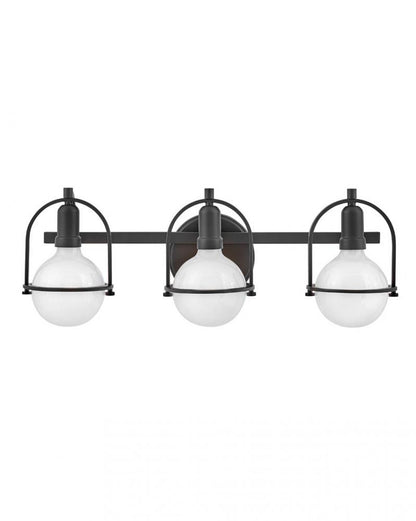 Hinkley Somerset Bath Vanity Light Black, Steel
