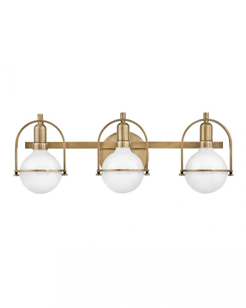 Hinkley Somerset Bath Vanity Light Brass, Steel, Heritage Brass