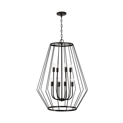 Capital Corey 8-Light Pendant in Matte Black