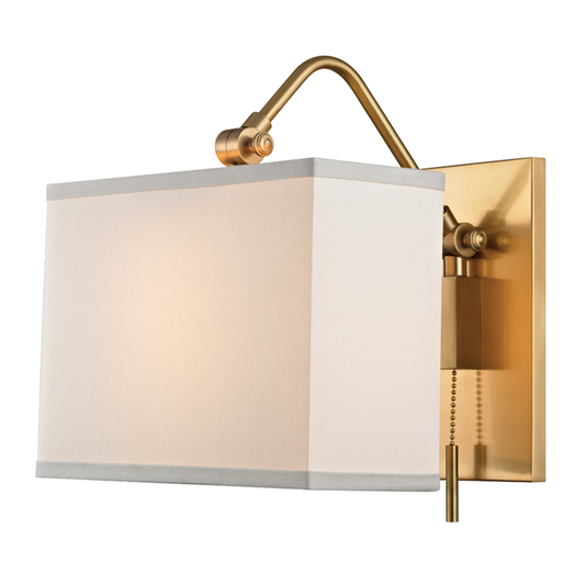 Hudson Valley Leyden Wall Sconce Antique Brass