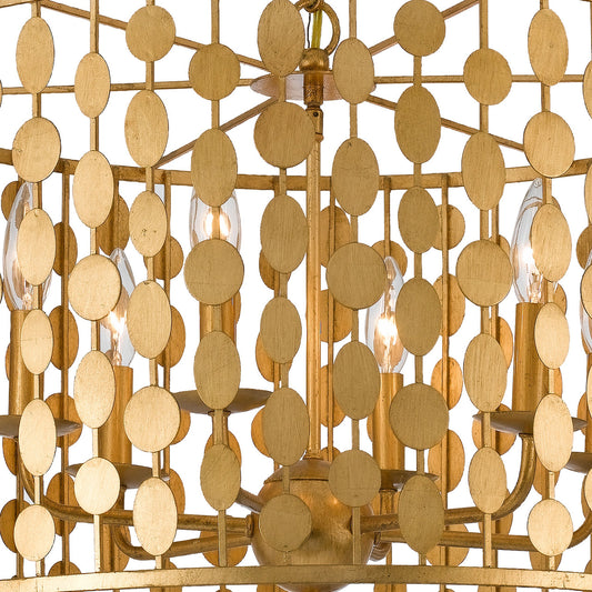 Crystorama Layla Chandelier Antique Silver
