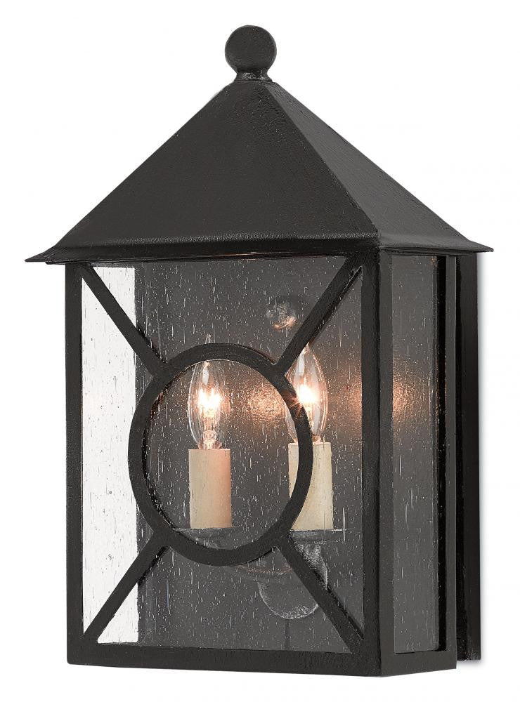 Currey and Company Ripley Medium Outdoor Wall Sconce Midnight