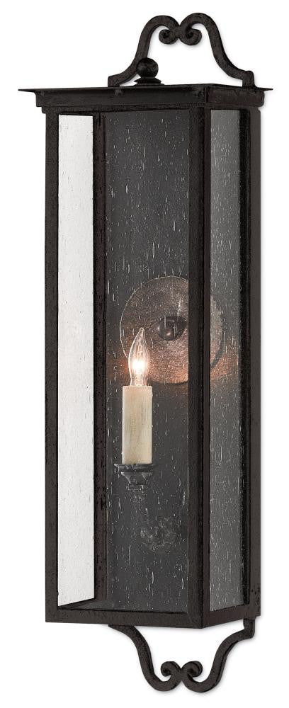Currey and Company Giatti Small Outdoor Wall Sconce Midnight