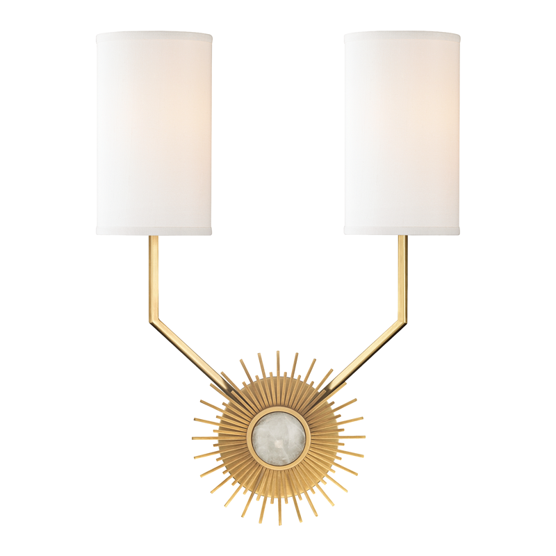 Hudson Valley Borland Wall Sconce Antique Brass