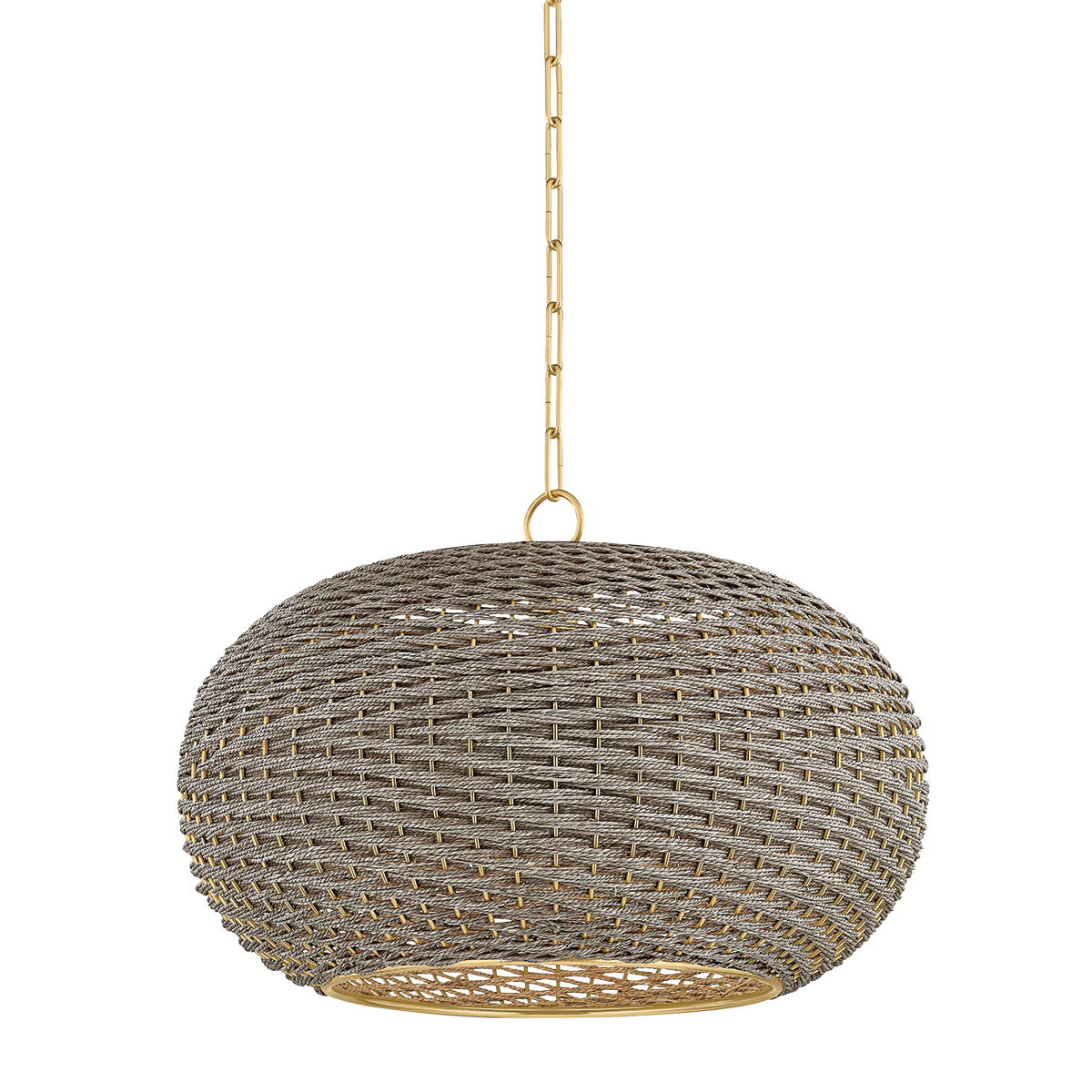Hudson Valley Penarth Pendant Aged Brass