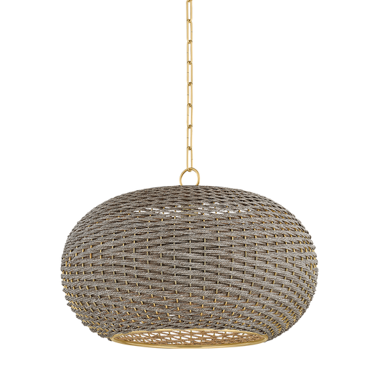 Hudson Valley Penarth Pendant Aged Brass