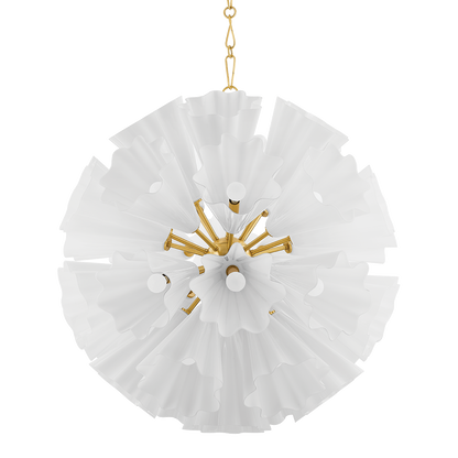 Hudson Valley Capri 33-Light Chandelier Aged Brass