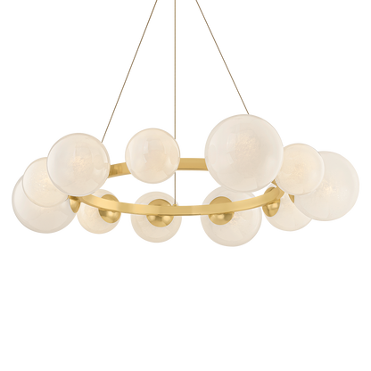 Hudson Valley Pacama 11-Light Chandelier Aged Brass