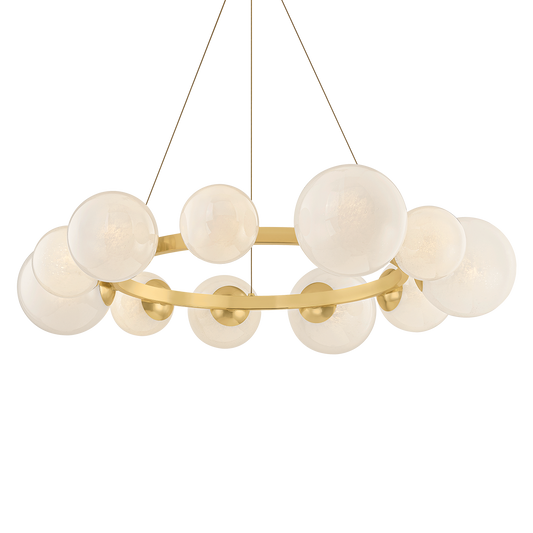 Hudson Valley Pacama 11-Light Chandelier Aged Brass