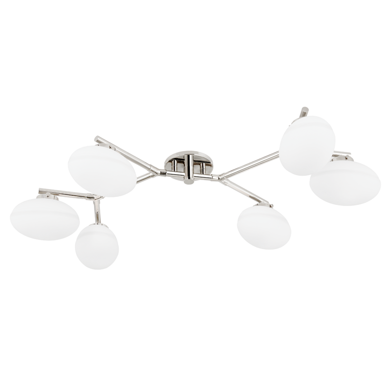 Hudson Valley Wagner Semi-Flush Mount Polished Nickel