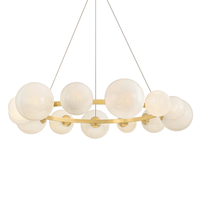 Hudson Valley Pacama 13-Light Chandelier Aged Brass