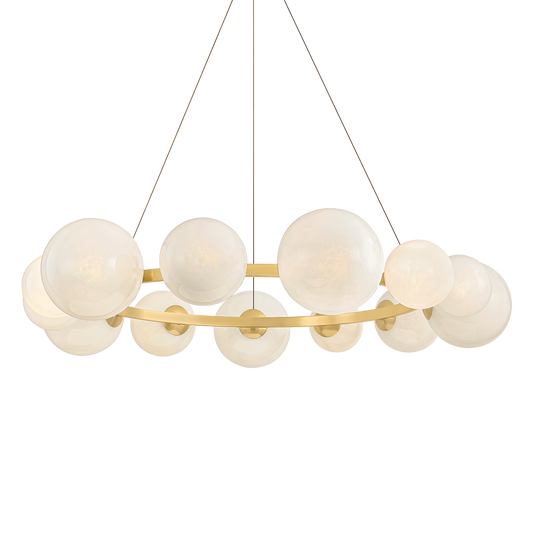 Hudson Valley Pacama 13-Light Chandelier Aged Brass