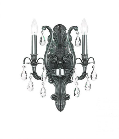 Crystorama Dawson 2 Light Sconce Pewter