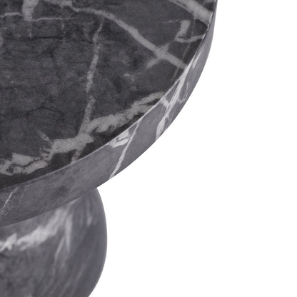 Serafina Large Accent Table Black Faux Marble