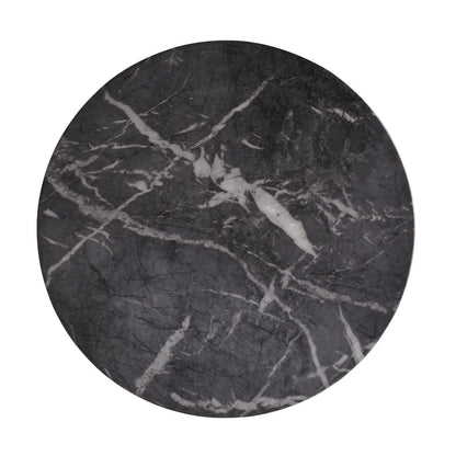 Serafina Large Accent Table Black Faux Marble