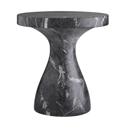 Serafina Large Accent Table Black Faux Marble