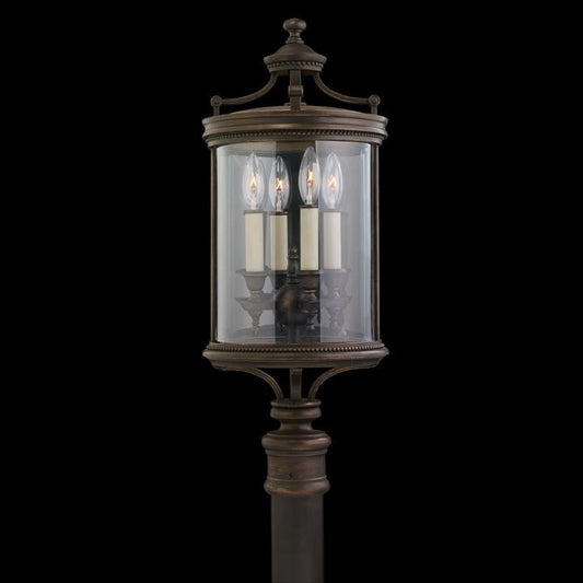 Fine Art Handcrafted Lighting Louvre Outdoor Adjustable Pier/Post Mount Bronze