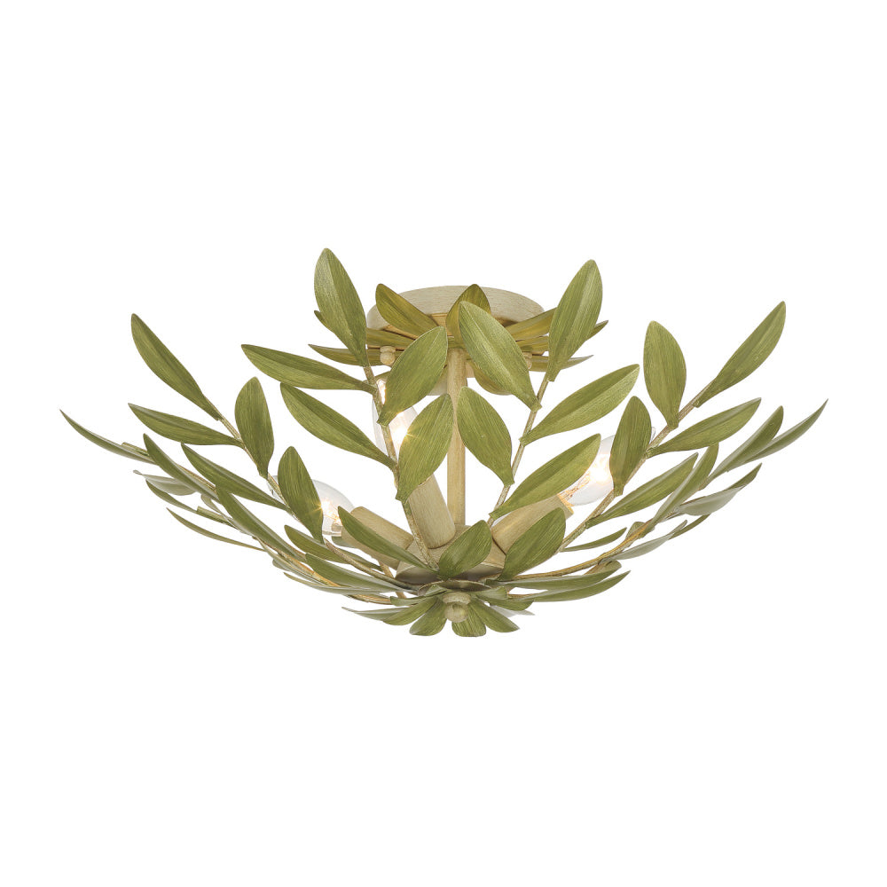 Crystorama Broche 20.75" 4-Light Semi Flush Mount