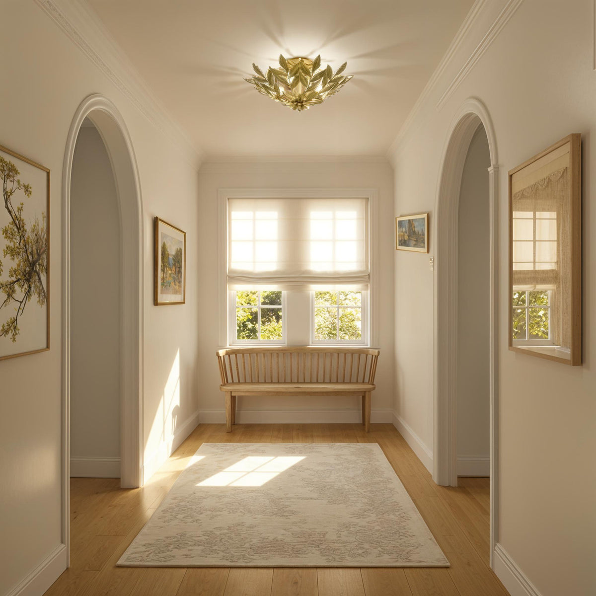 Crystorama Broche 20.75" 4-Light Semi Flush Mount - lifestyle