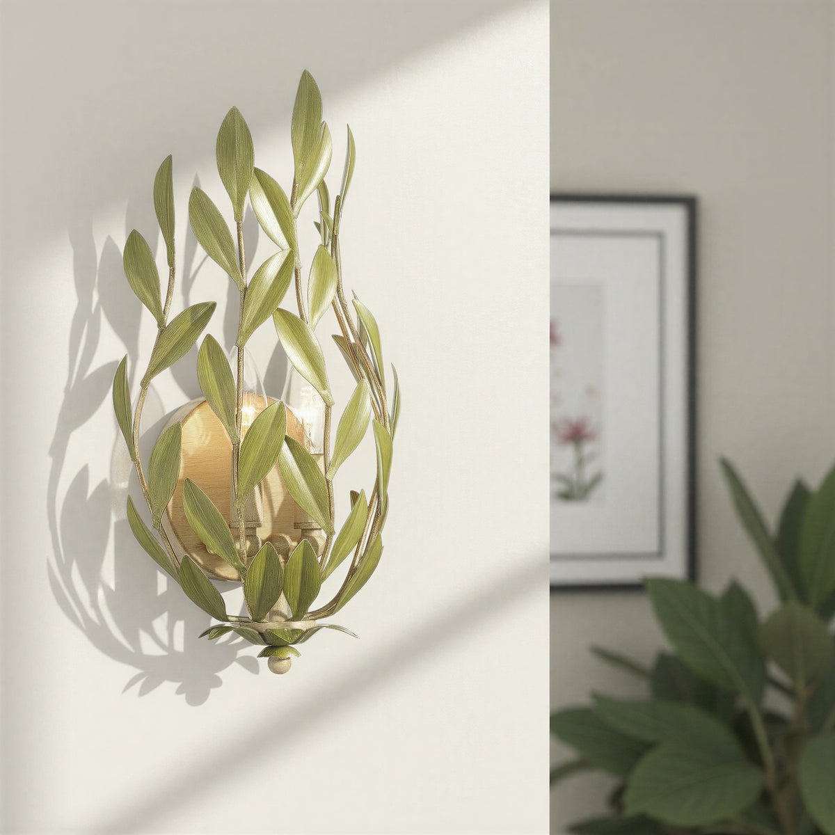 Crystorama Broche 8.25" 2-Light Wall Sconce - lifestyle