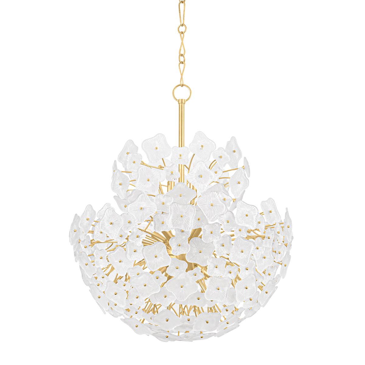 Hudson Valley Barrytown 13-Light Chandelier Vintage Gold Leaf