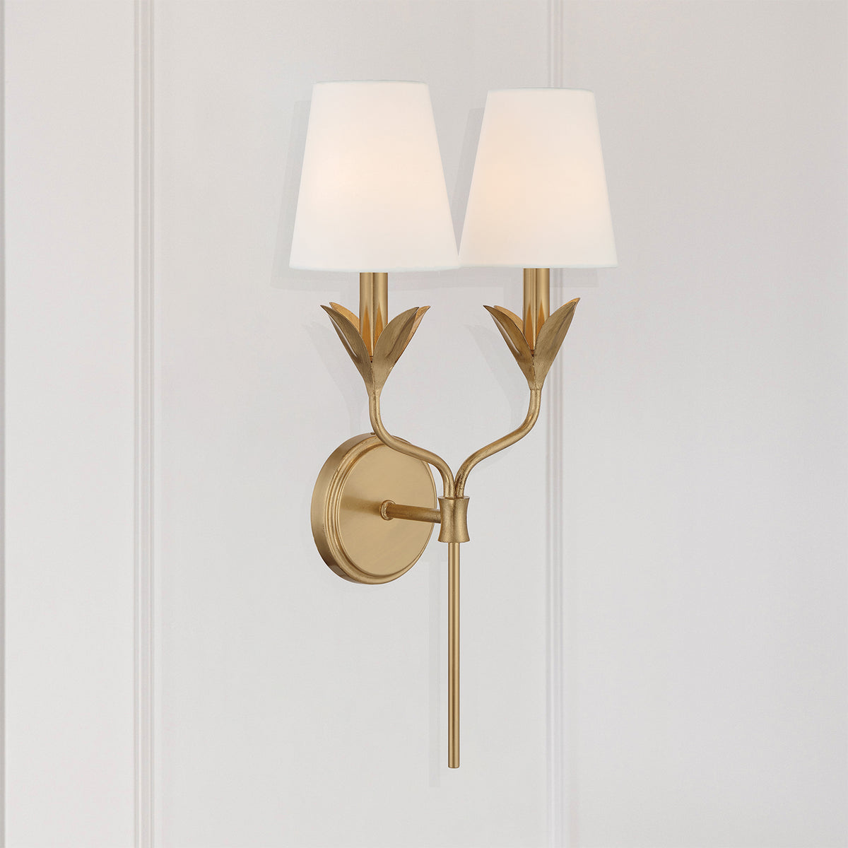 Broche 21" Tall 2-Light Sconce