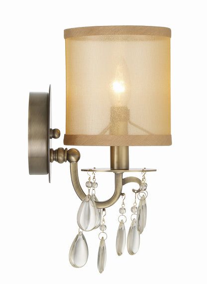 Crystorama Hampton Wall Sconce Polished Chrome