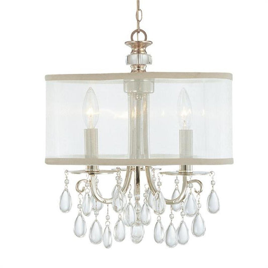 Crystorama Hampton Mini Chandelier Polished Chrome