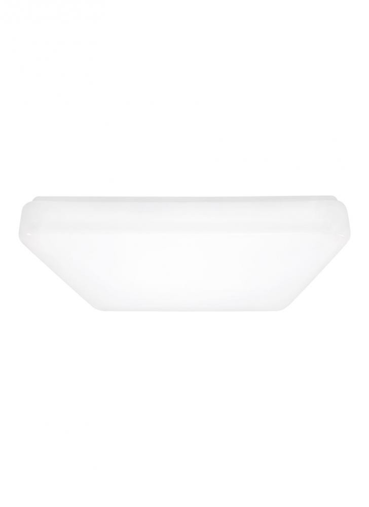 Generation Lighting Vitus Medium LED Square Ceiling Flush Mount White