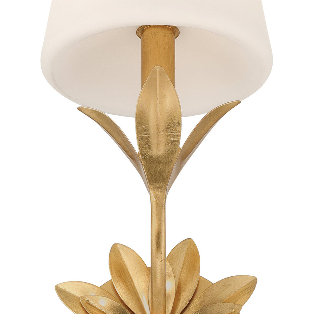 Crystorama Broche 25" 3-Light Bathroom Vanity Antique Gold