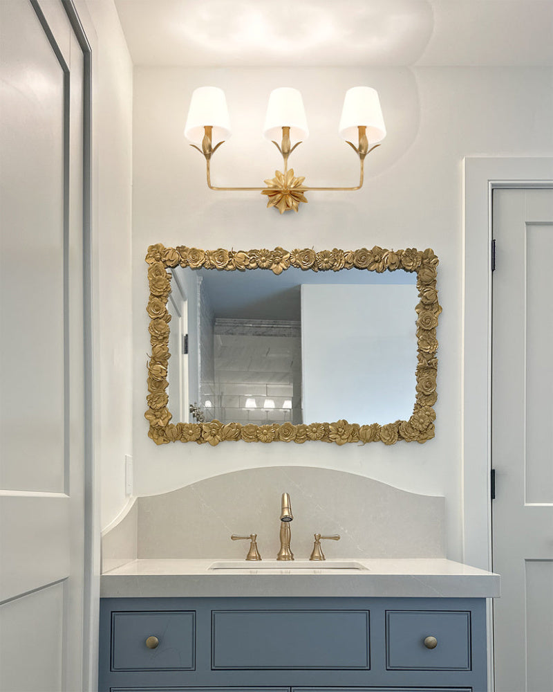 Crystorama Broche 25" 3-Light Bathroom Vanity Antique Gold lifestyle