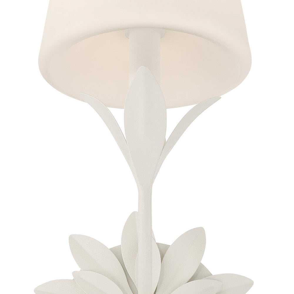 Crystorama Broche 25" 3-Light Bathroom Vanity Matte White