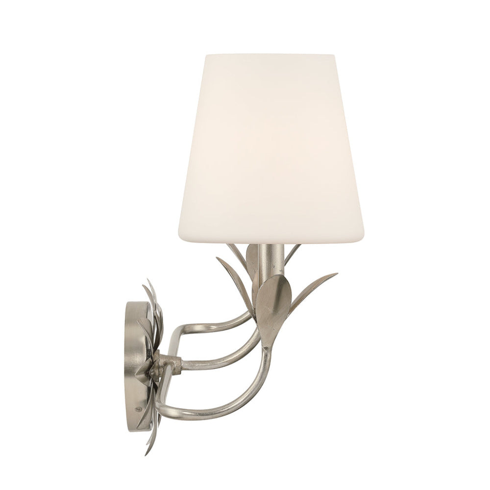 Crystorama Broche 25" 3-Light Bathroom Vanity Antique Silver