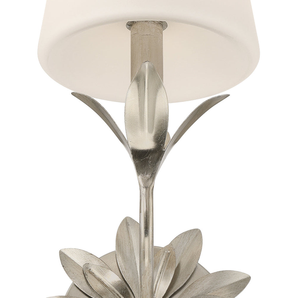 Crystorama Broche 25" 3-Light Bathroom Vanity Antique Silver