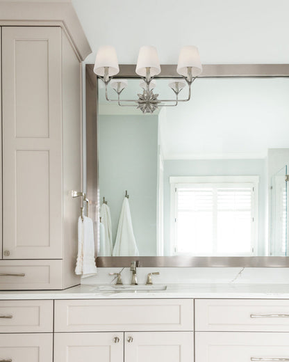 Crystorama Broche 25" 3-Light Bathroom Vanity Antique Silver lifestyle