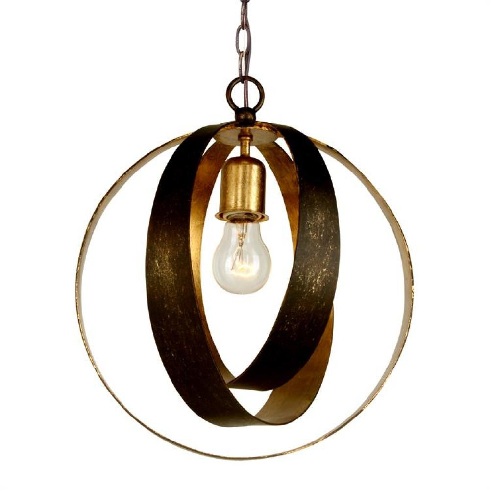 Crystorama Luna Mini Pendant English Bronze, Antique Gold