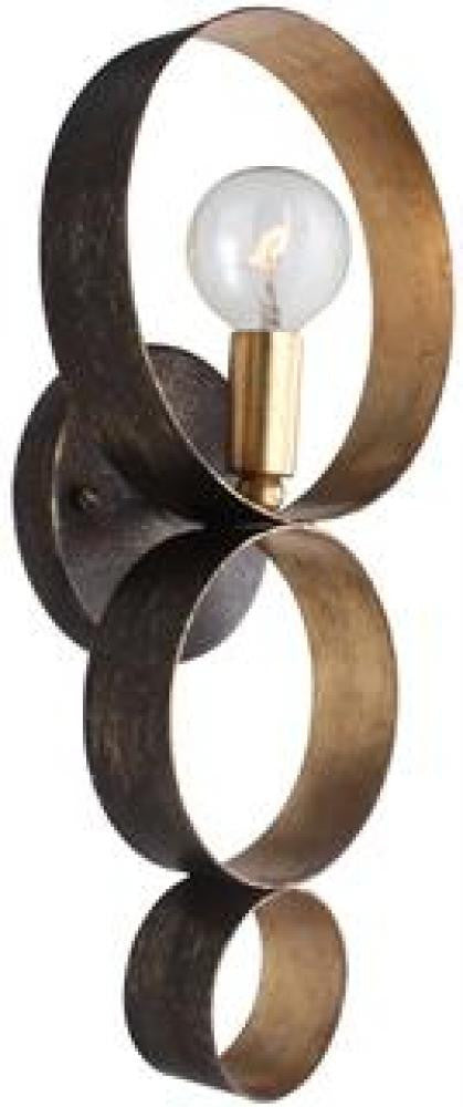 Crystorama Luna Wall Sconce English Bronze, Antique Gold