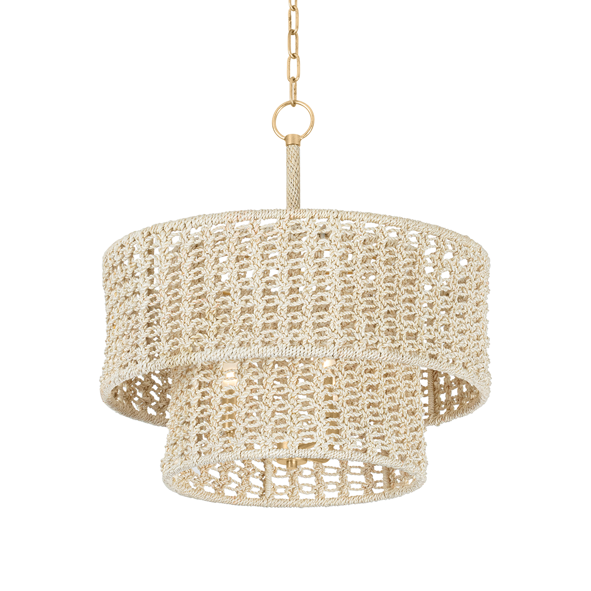 Hudson Valley Yorkhill 3-Light Pendant Vintage Gold Leaf