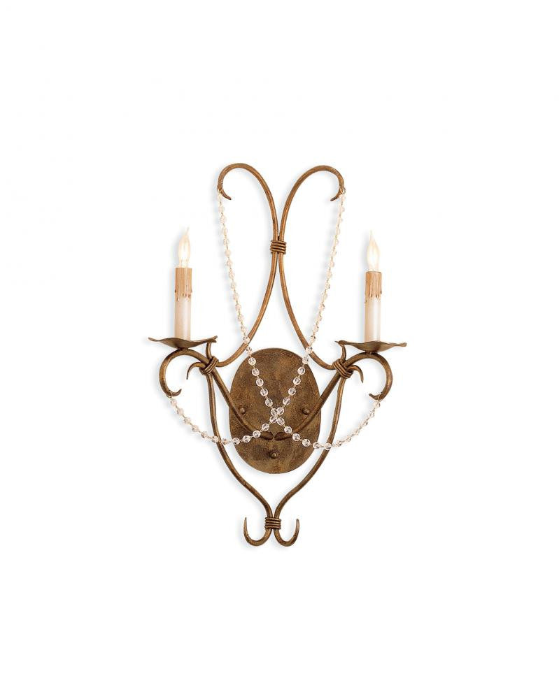 Crystal Lights Wall Sconce Currey and Company 5880