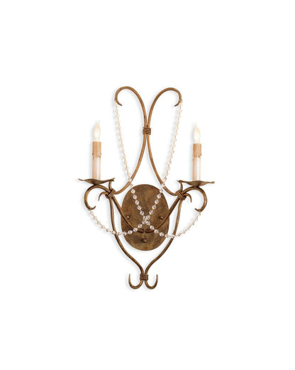 Crystal Lights Wall Sconce Currey and Company 5880
