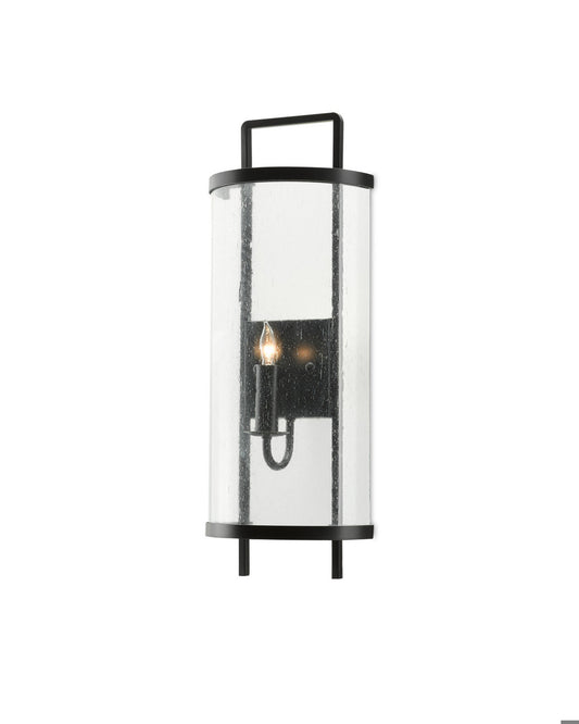 Currey and Company Breakspear Black Wall Sconce Antique Black