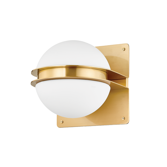 Hudson Valley Rudolf Wall Sconce Aged Brass