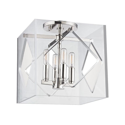 Hudson Valley Travis Flush Mount Polished Nickel