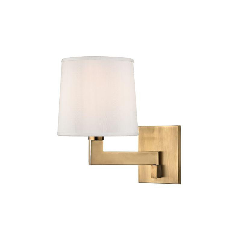 Hudson Valley Fairport Wall Sconce Aged Brass
